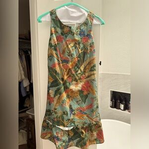 Sezanne Spring vintage peacock print dress size 36